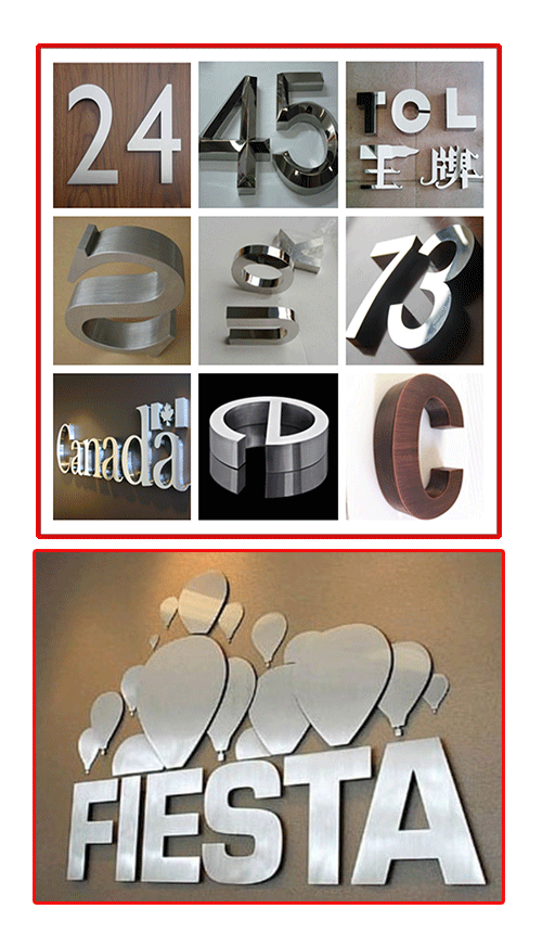 3D Stainless Steel Letters Signage